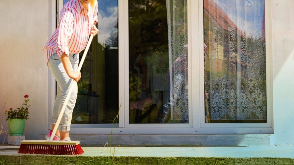 clean patio