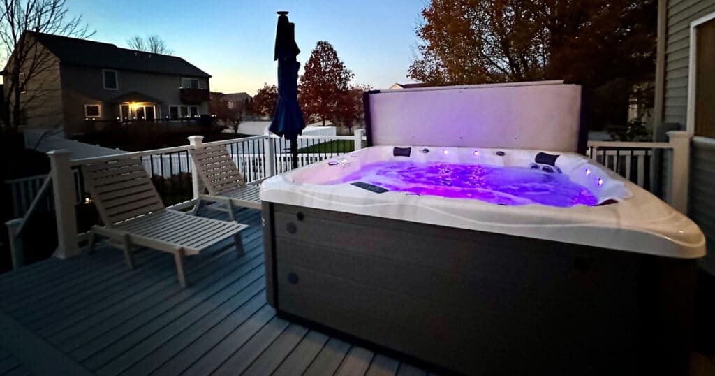 hot tub deck