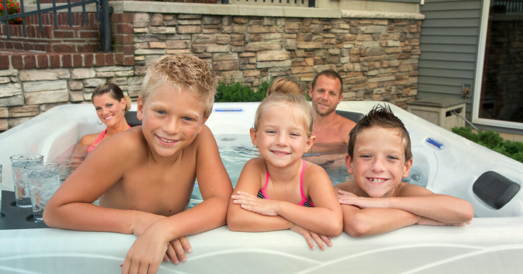 hot tub family time