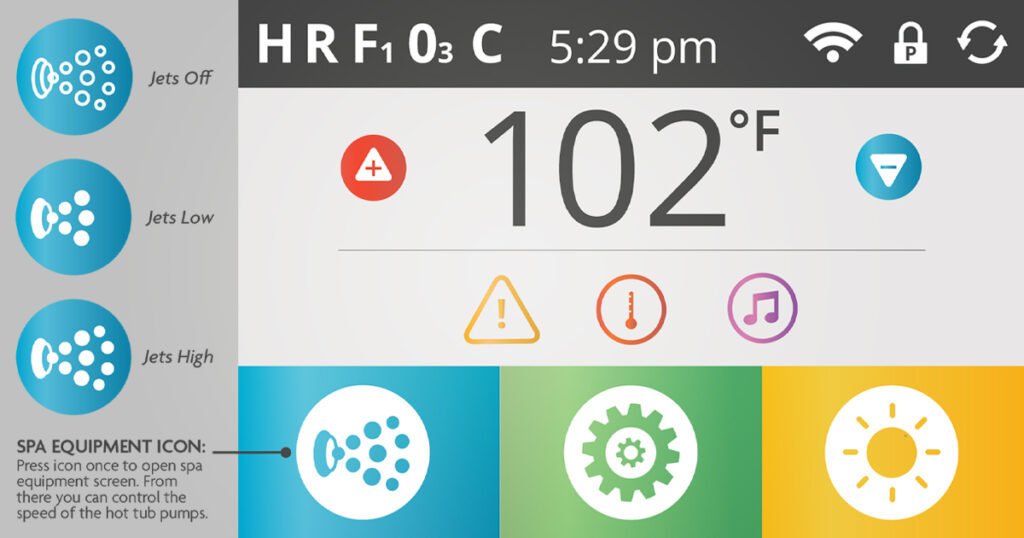 hot tub control panel