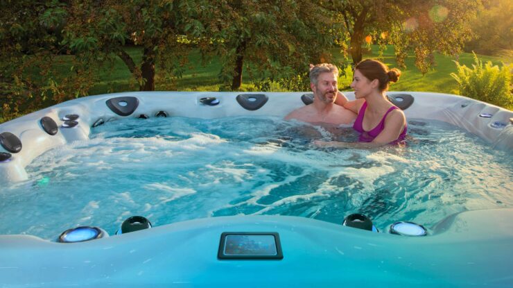 built-in spa vs hot tub