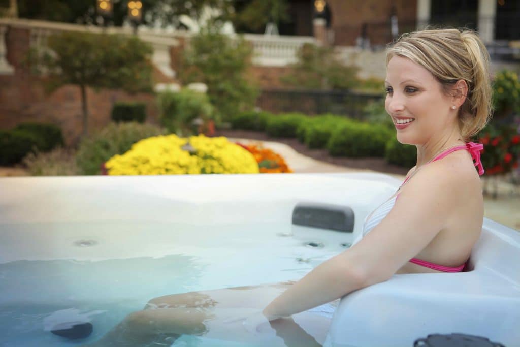 foamy hot tub water